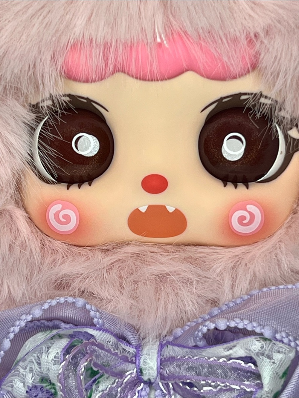 KEBIDOU Nai Fu Bunny Sauce 600% Strawberry Daifuku Plush Doll - Picture 2 of 9